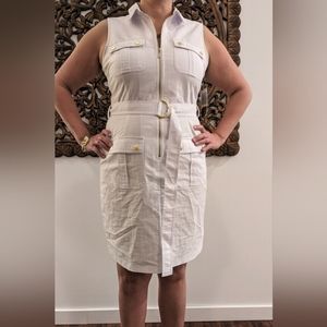 Sharagano sleeveless sheath dress